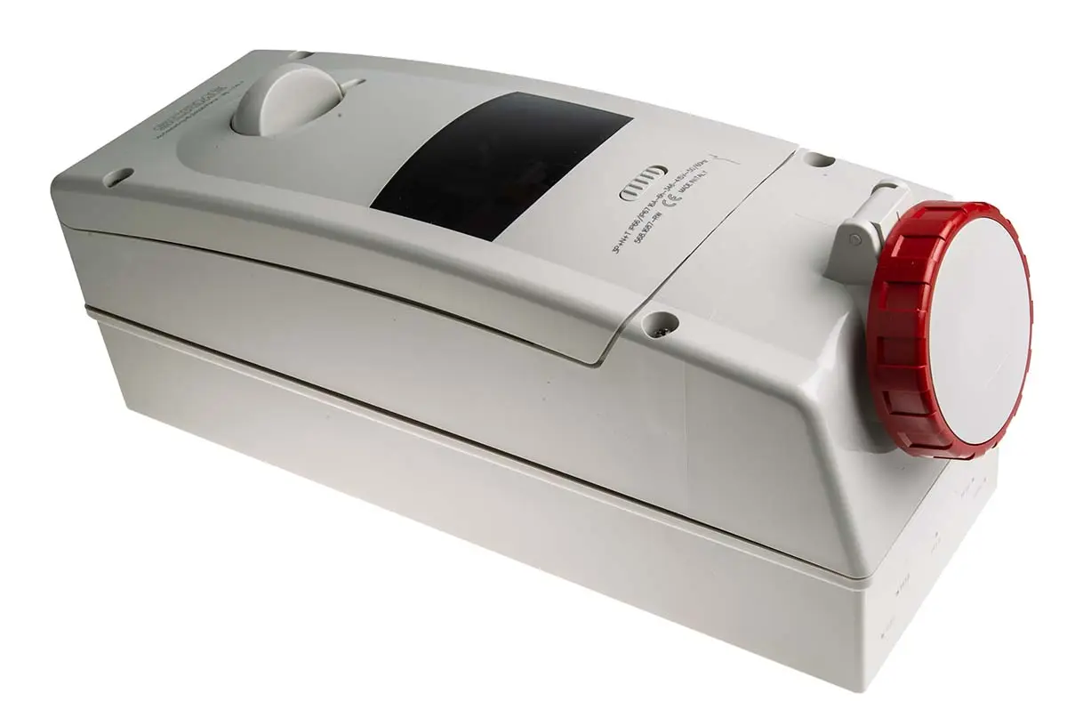 Produktfoto 1 von Scame ADVANCE 2 Fehlerstrom-Schutzeinrichtung Rot, 415V 3P+N+PE / 16A, Wand IP67