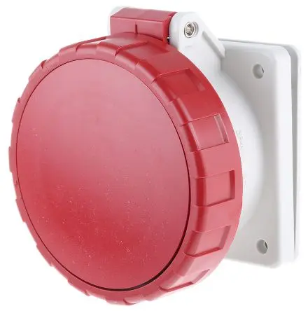 Produktfoto 1 von Scame Optima Kraftstromsteckdose Grau, 415V 2P+PE / 16A IP67