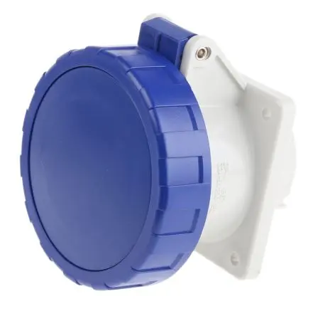 Produktfoto 1 von Scame Optima Industrie-Steckdose Rot, 130V 2P+PE / 32A, Panel IP67