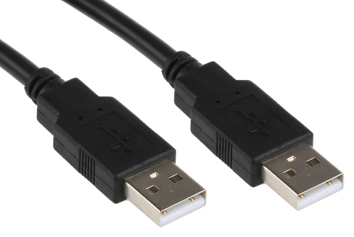 Produktfoto 1 von Roline Stecker USB-Kabel, USB Typ A Stecker / USB Typ A, 800 mm USB 2.0 Schwarz