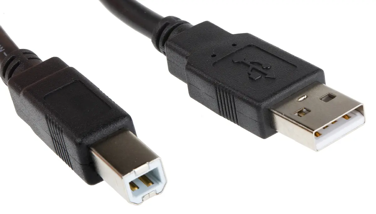 Produktfoto 1 von Roline Stecker USB-Kabel, USB Typ A Stecker / USB B, 800 mm USB 2.0 Schwarz