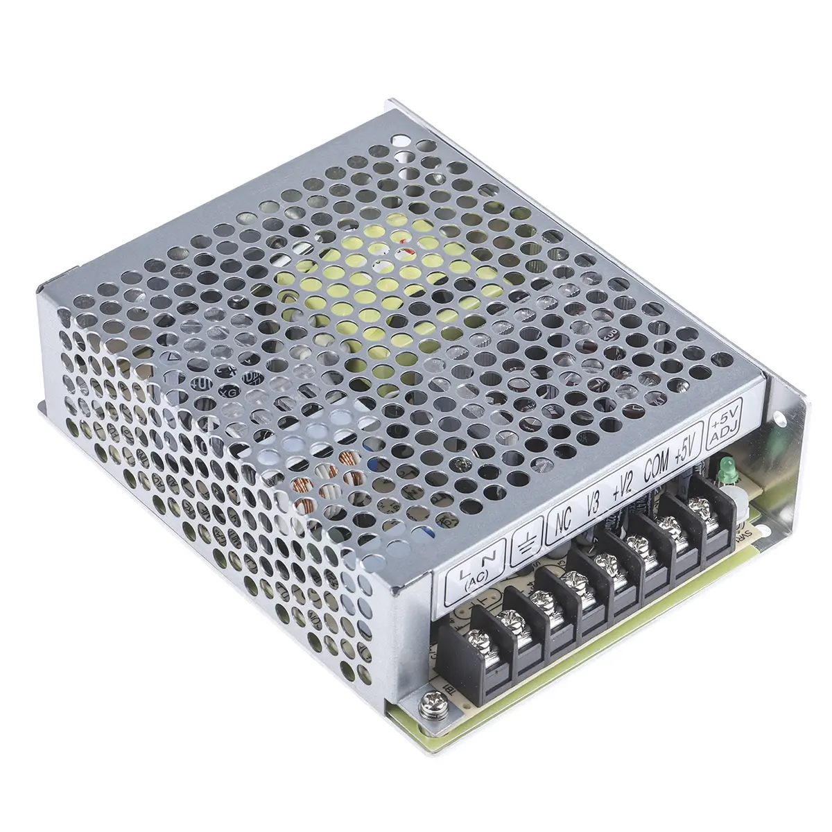 Produktfoto 1 von MEAN WELL Schaltnetzteil, 5 V dc, ±15V dc / 2.2 A, 5 A, 500mA 3-Kanal 65.5W 125 → 373 V dc, 88 → 264 V ac