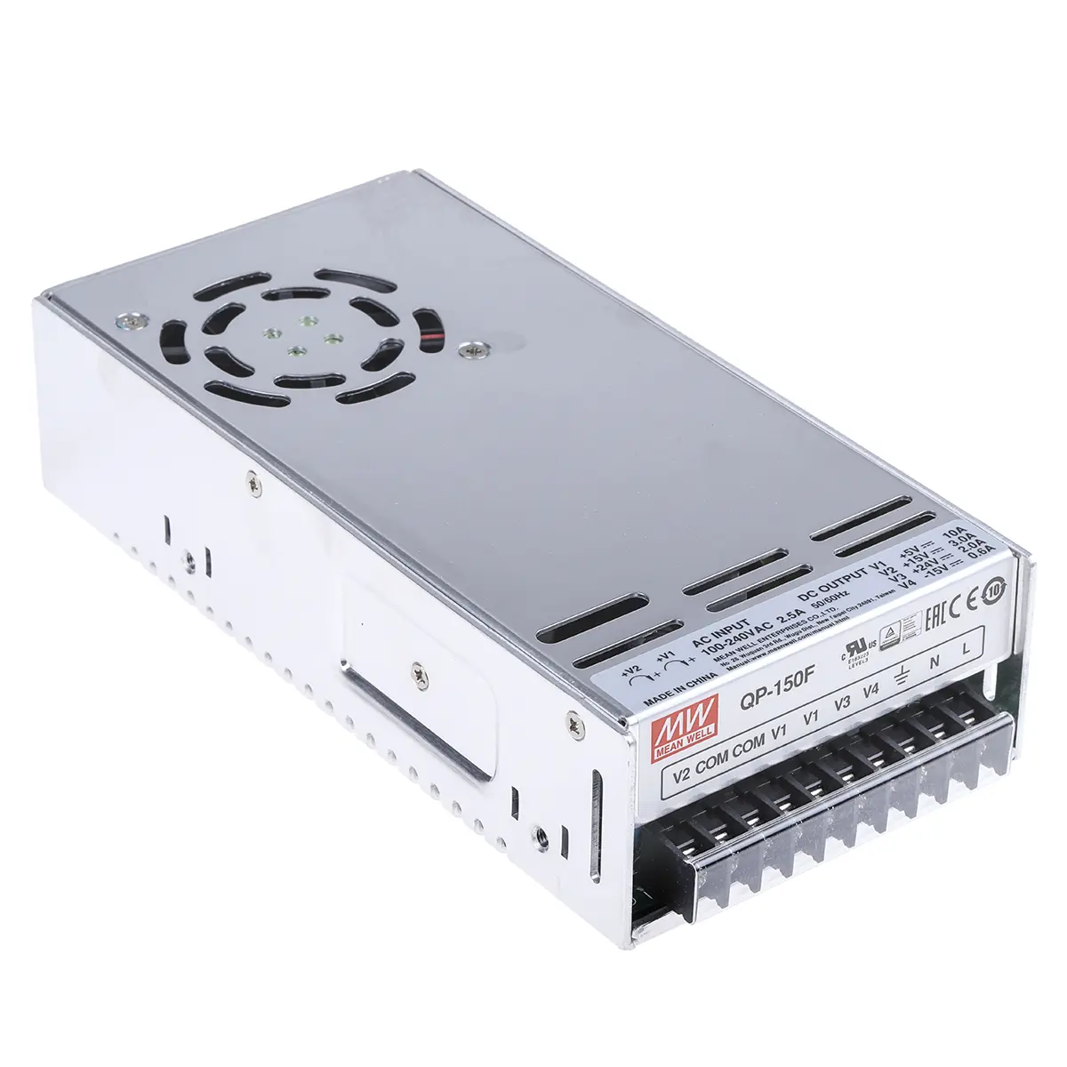 MEAN WELL Schaltnetzteil, 5 V dc, ±15 V dc, ±24 V dc / 2 A, 3 A, 10 A, 600mA 4-Kanal 152W 127 → 370 V dc, 90