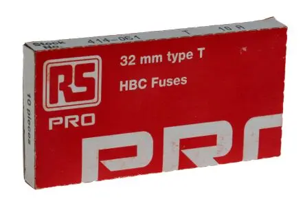RS PRO 70-065-65 Patronensicherung T / 10A 6.3 x 32 mm 500V ac Keramik