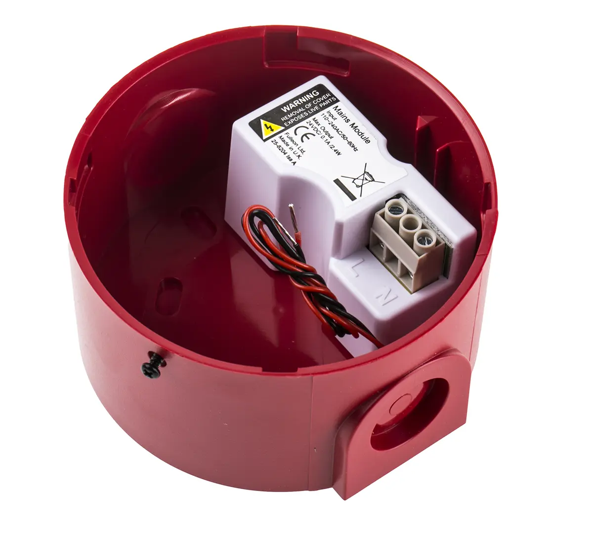 Produktfoto 1 von Eaton Fulleon Sockel Rot, Weiß, für Signalgeber und Signalleuchten Flashni, Elektrisch betriebene Basisstation