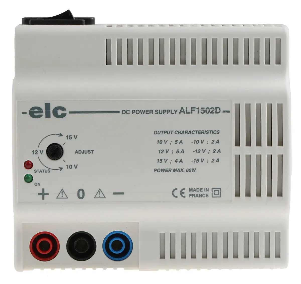 Produktfoto 1 von ELC ALF1502D 2-Kanal Analog Labornetzgerät 60W, +/-10V / 2A
