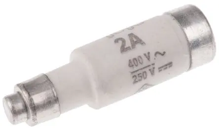 Produktfoto 1 von ETI D-fuse NEOZED-Sicherung, Typ D01, 2A, 400V ac, 50 kA, E14 Gewinde