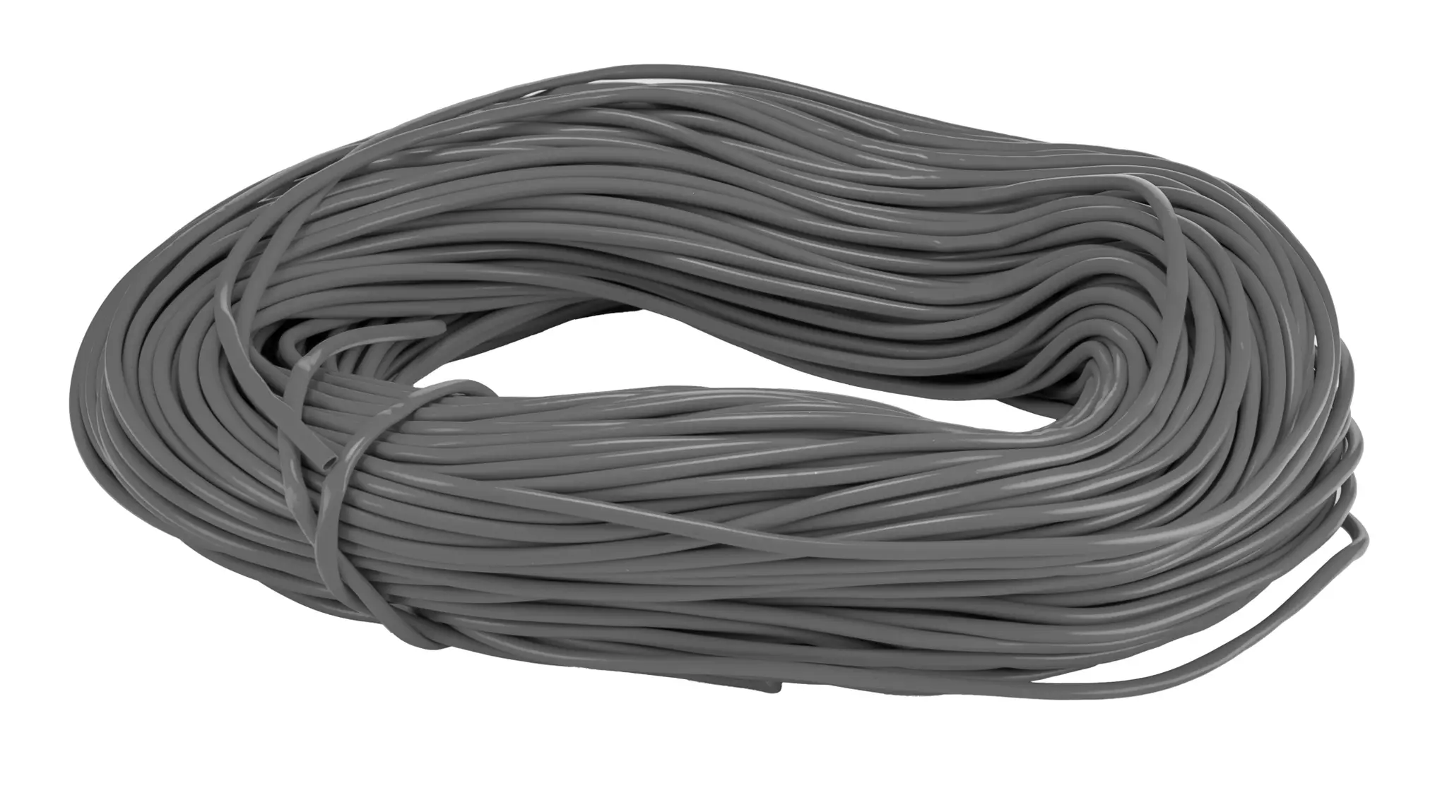 HellermannTyton Kabelschlauch Grau PVC für Kabel-Ø 3mm, Länge 100m