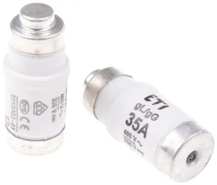 Produktfoto 1 von ETI D-fuse NEOZED-Sicherung, Typ D02, 35A, 400V ac, 50 kA, E18 Gewinde