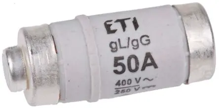Produktfoto 1 von ETI D-fuse NEOZED-Sicherung, Typ D02, 50A, 400V ac, 50 kA, E18 Gewinde
