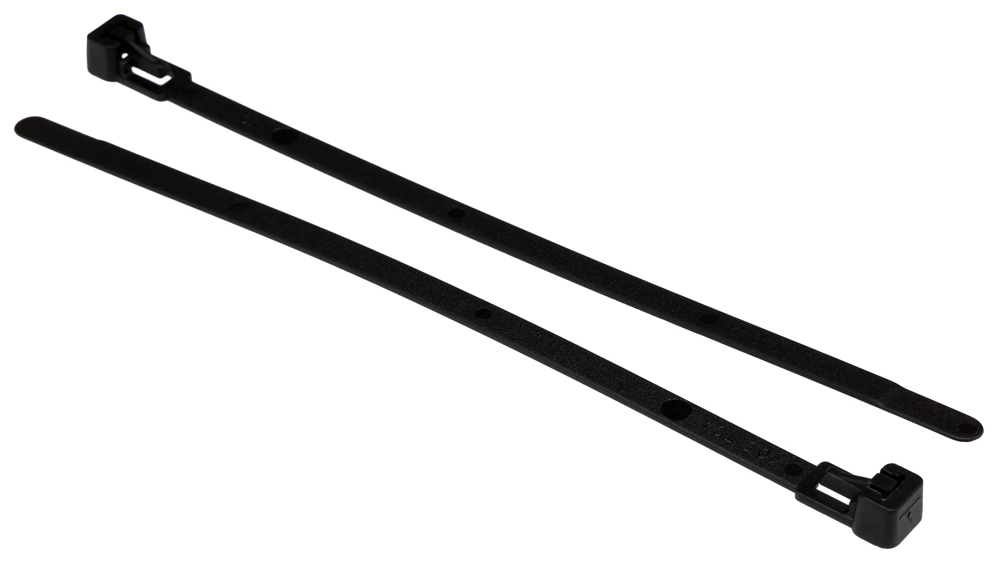 Produktfoto 1 von HellermannTyton REL180 Nylon 6.6 Kabelbinder Lösbar Schwarz 6.5 mm x 180 mm