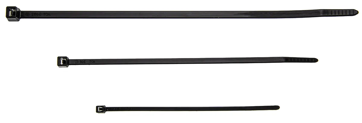 Produktfoto 1 von HellermannTyton T Nylon 6.6 Kabelbinder Nicht lösbar Schwarz 2.5 mm