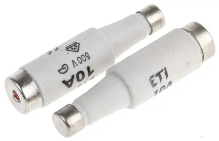Produktfoto 1 von ETI class gG/gL DIAZED-Sicherung, Typ D1, 10A, 500V ac, 50 kA, E16 Gewinde