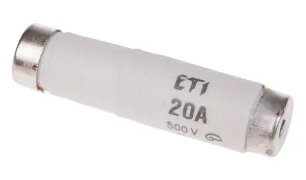 Produktfoto 1 von ETI class gG/gL DIAZED-Sicherung, Typ D1, 20A, 500V ac, 50 kA, E16 Gewinde