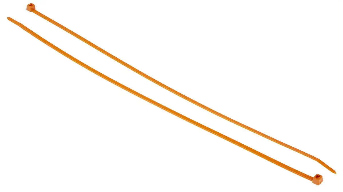 Produktfoto 1 von HellermannTyton T50L Nylon 6.6 Kabelbinder Nicht lösbar Orange 4.6 mm x 390 mm