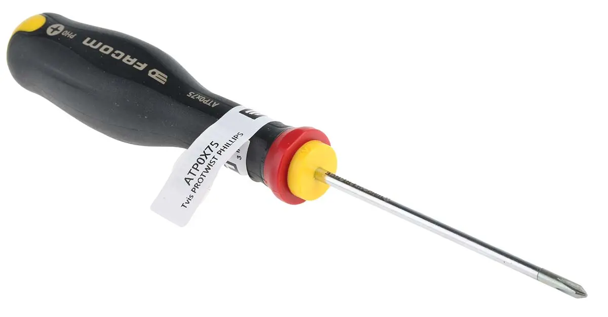 Produktfoto 1 von Facom PH0 Standard, Siliziumcarbid Stahl, 178 mm / Klinge 75 mm