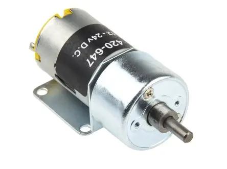 RS PRO 918D Bürsten-Getriebemotor DC-Getriebemotor bis 15 Ncm 1024:1, 12V dc / 1.31 W, 8U/min, Wellen-Ø 6 mm, 27mm x 51
