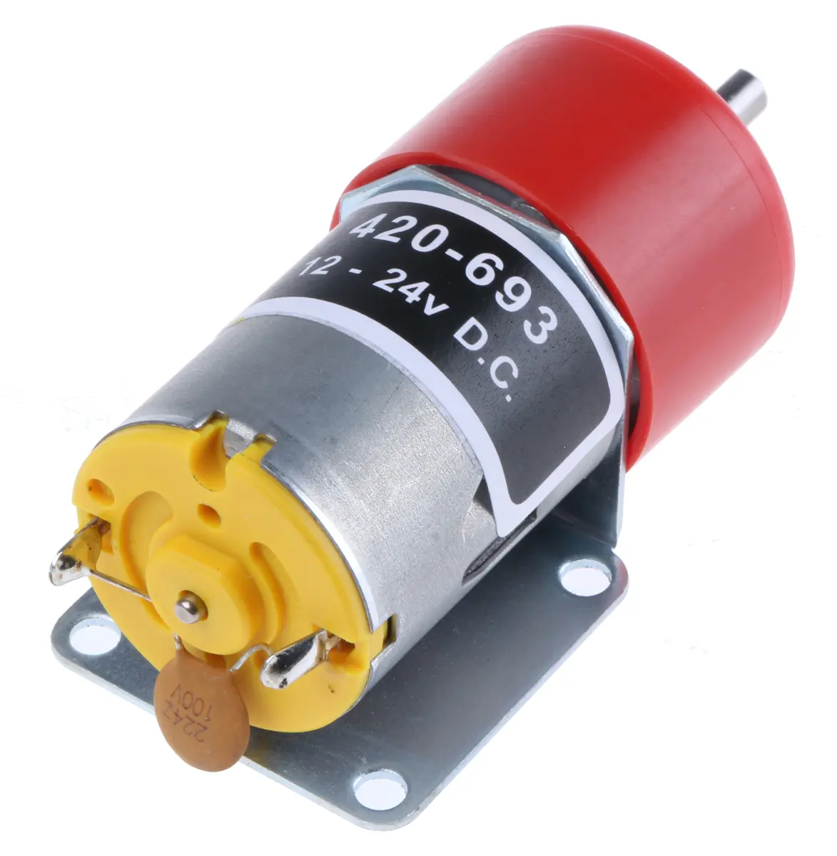 Produktfoto 1 von RS PRO 918D Bürsten-Getriebemotor DC-Getriebemotor bis 12 Ncm 250:1, 12 V / 1.31 W, 33 rpm, Wellen-Ø 4 mm, 27 mm x 51 mm