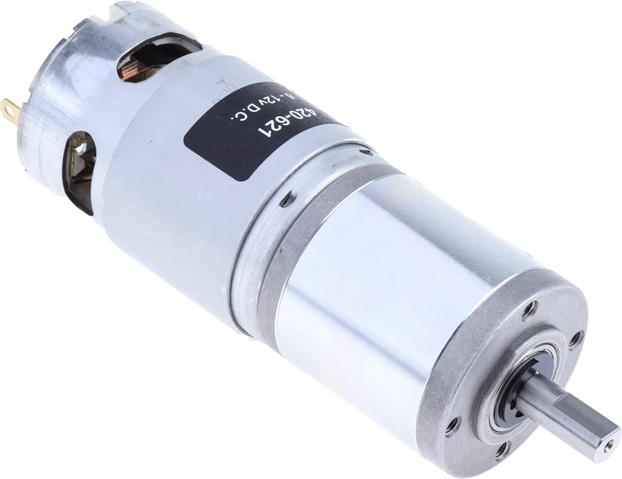 Produktfoto 1 von RS PRO 975D Bürsten-Getriebemotor DC-Getriebemotor bis 2 Nm 104:1, 12 V / 41.3 W, 67 rpm, Wellen-Ø 8 mm, 44.6 mm x 111.9