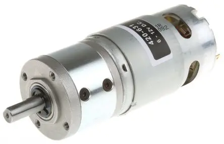 RS PRO 975D Bürsten-Getriebemotor DC-Getriebemotor bis 29 Ncm 4:1, 12V dc / 41.3 W, 1750U/min, Wellen-Ø 8 mm, 44.6mm x