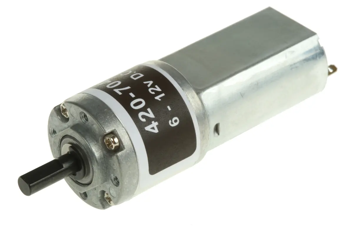 Produktfoto 1 von RS PRO 944D Bürsten-Getriebemotor DC-Getriebemotor bis 20 Ncm 104:1, 12 V / 1.36 W, 77 rpm, Wellen-Ø 4 mm, 22 mm x 54 mm