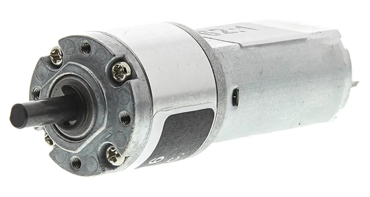 Produktfoto 1 von RS PRO Bürsten-Getriebemotor bis 20 Ncm, 12 V dc / 1,5 W, , Wellen-Ø 4mm, 22mm x 54mm