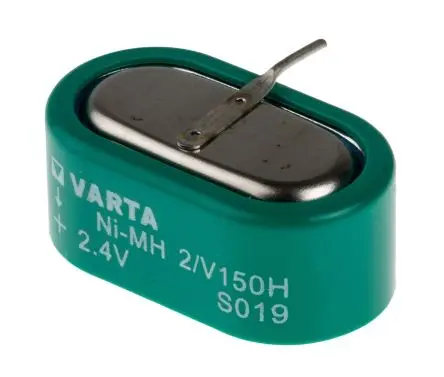Produktfoto 1 von Varta Nickel-Metallhydrid Knopfzellen Akku, ø 25.5 mm 2.4 V / 150 mAh