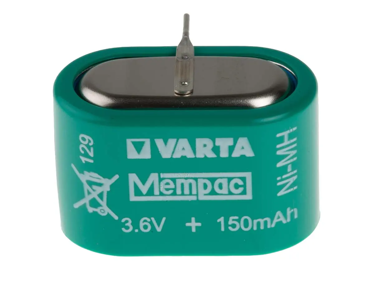 Produktfoto 1 von Varta Nickel-Metallhydrid Knopfzellen Akku 3.6 V / 150 mAh