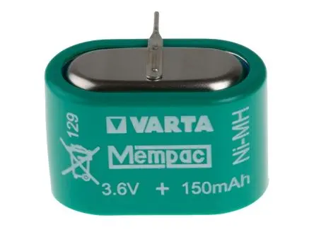 Produktfoto 1 von Varta Nickel-Metallhydrid Knopfzellen Akku 3.6 V / 150 mAh