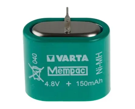 Produktfoto 1 von Varta Nickel-Metallhydrid Knopfzellen Akku 4.8 V / 150 mAh