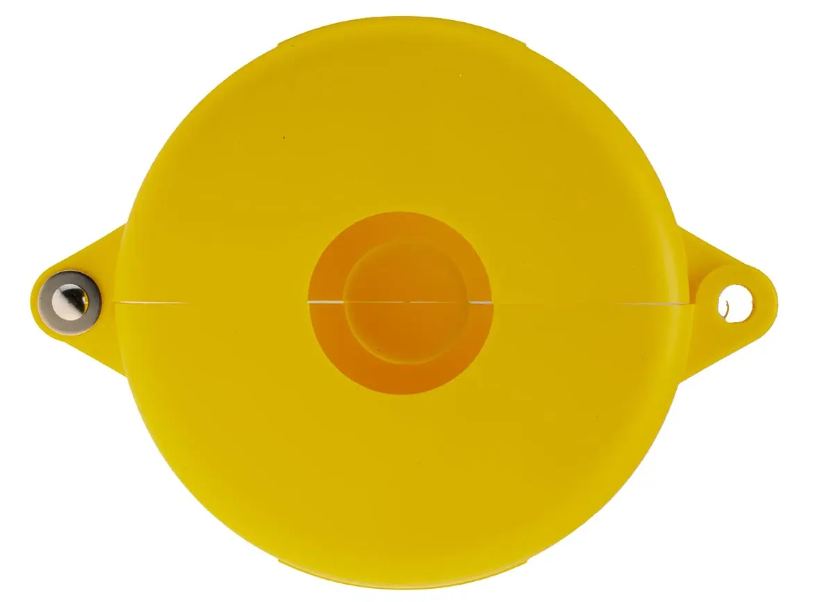 Produktfoto 1 von Brady Polypropylen Aussperrung Typ Armaturabsperrung, 1-fach Verriegelung 9.53 mm, Gelb