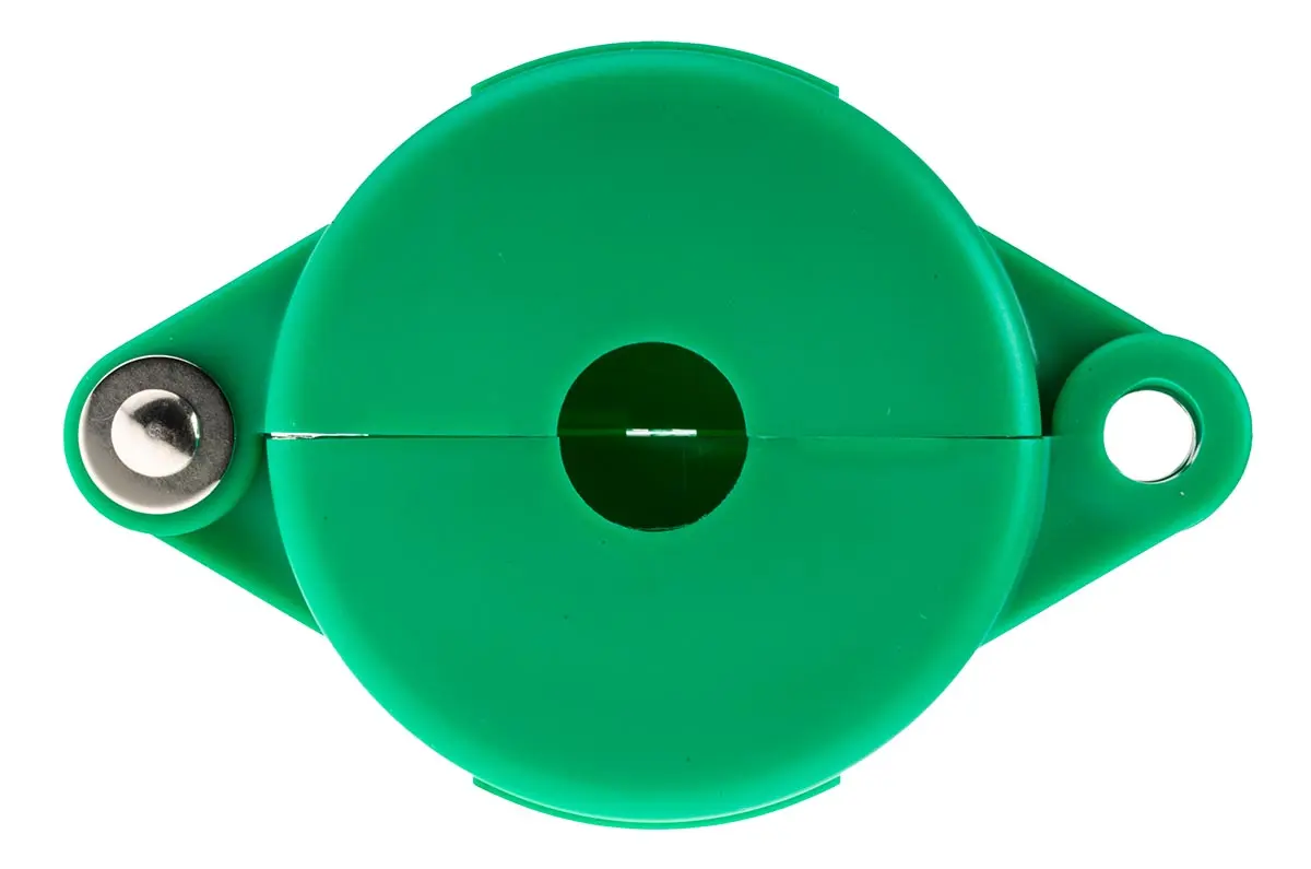 Produktfoto 1 von Brady Polypropylen Aussperrung Typ Armaturabsperrung, 1-fach Verriegelung 9.53 mm, Grün