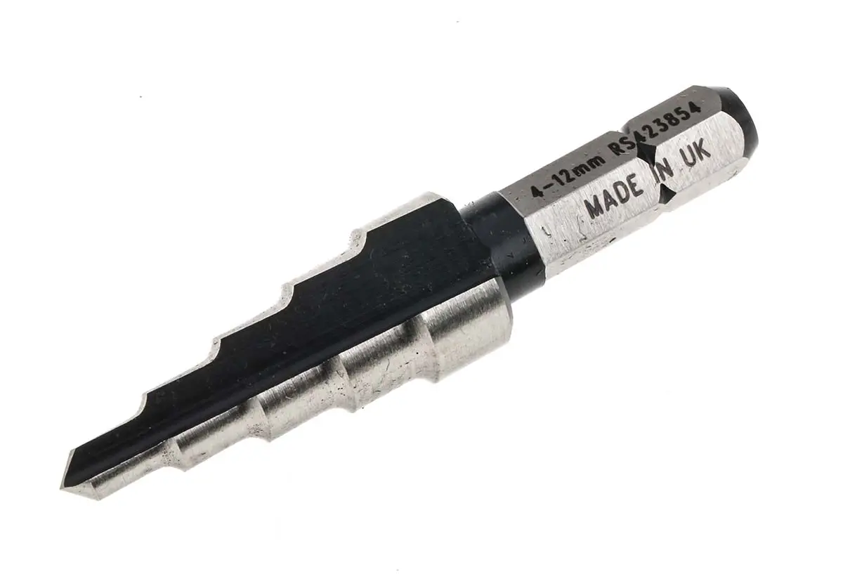 Produktfoto 1 von RS PRO HSS Stufenbohrer 5-stufig, 4mm → 12mm