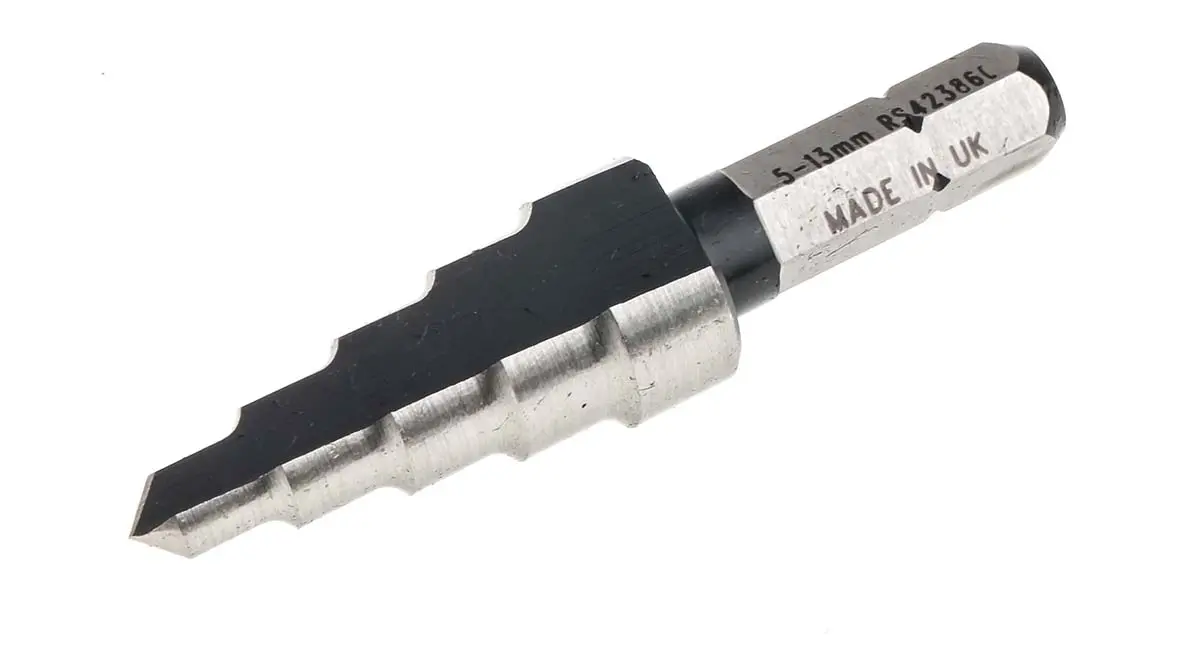 Produktfoto 1 von RS PRO HSS Stufenbohrer 5-stufig, 5mm → 13mm