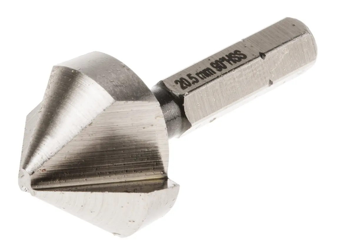 Produktfoto 1 von RS PRO HSS Bohrer Ø 20.5 mm, 3 Schneiden, 90 ° 1, 43 mm