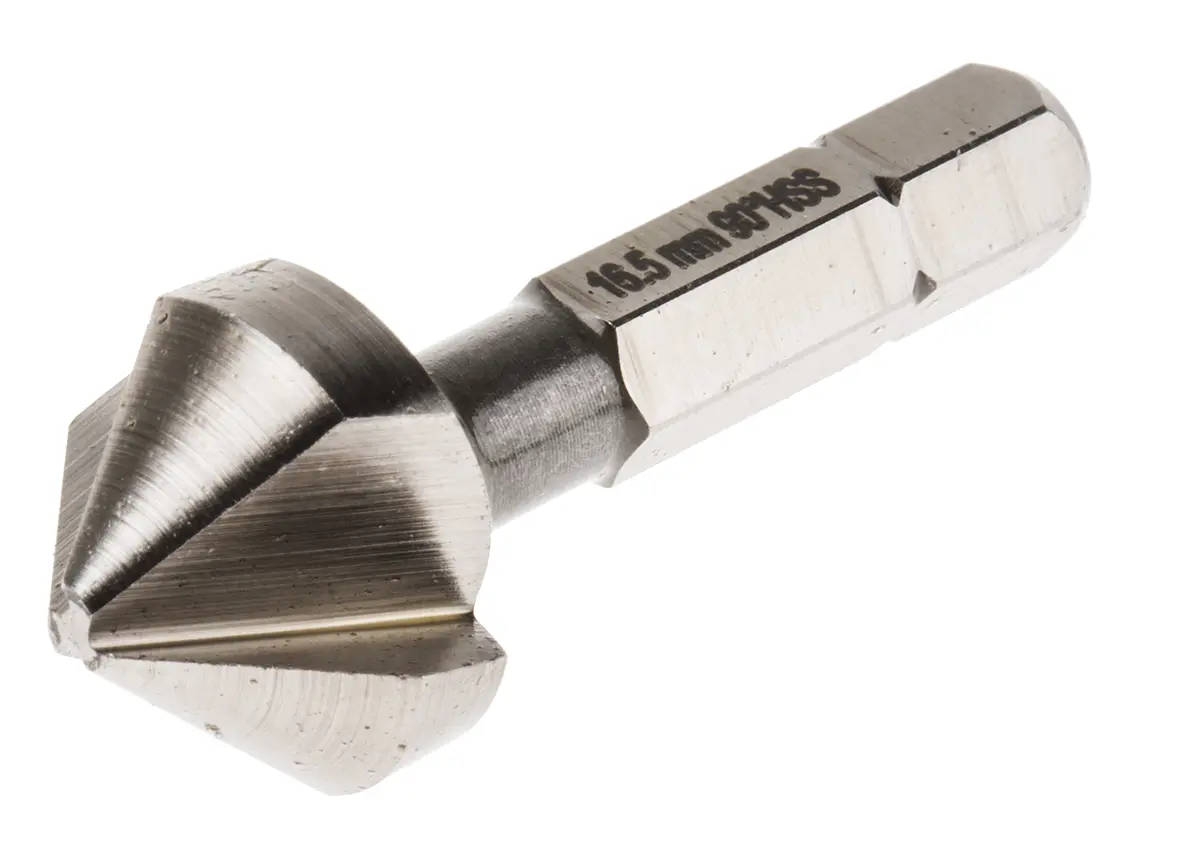 Produktfoto 1 von RS PRO HSS Bohrer Ø 16.5 mm, 3 Schneiden, 90 ° 1, 40 mm