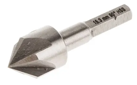 Produktfoto 1 von RS PRO HSS Bohrer Ø 15.3 mm, 5 Schneiden, 90 ° 1, 32 mm
