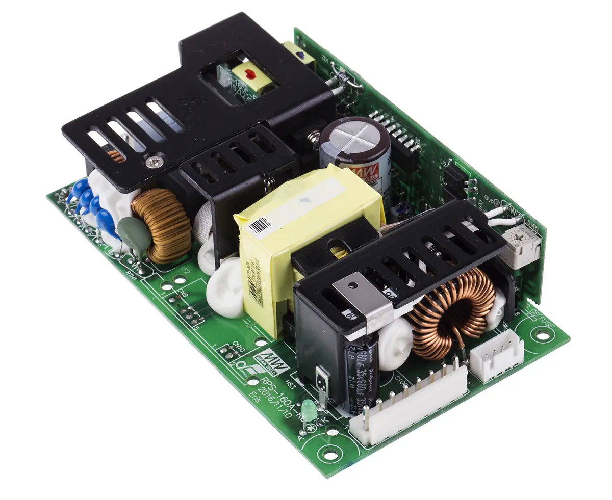 Produktfoto 1 von MEAN WELL Schaltnetzteil, 24V dc / 6.5A 113W 127 → 370 V dc, 90 → 264 V ac Offene Bauform,