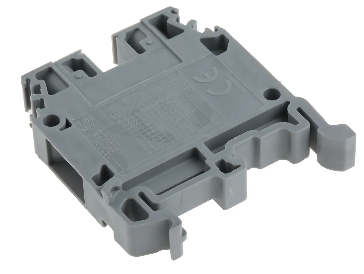 Entrelec SNA Anschlussklemmenblock DIN-Schiene 1 Grau, 6 mm², 1000 V ac Schraubbefestigung
