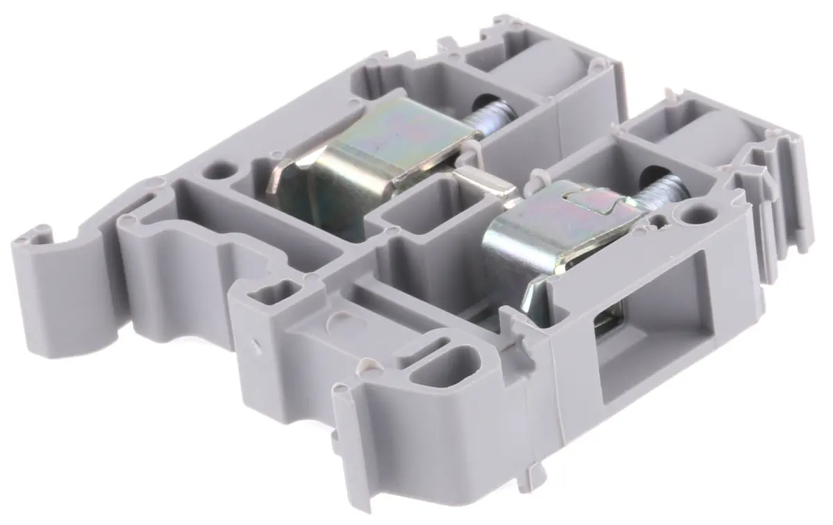 Entrelec SNA Anschlussklemmenblock DIN-Schiene 1 Grau, 10 mm², 1 kV ac Schraubbefestigung