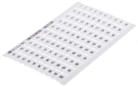 Produktfoto 1 von Entrelec RC Polyamid Markierungskarte für Anschlussklemmenblock