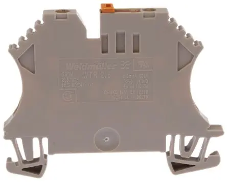 Produktfoto 1 von Weidmüller WTR Klemmlieste abtrennen 1 Braun, 2.5mm², 500V Schraubbefestigung