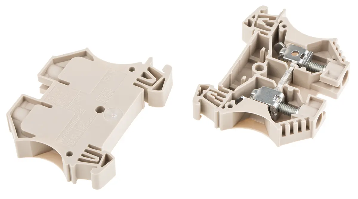 Produktfoto 1 von Weidmüller WDU Reihenklemme Einfach Braun, 10mm², 1 kV / 57A, Schraubanschluss