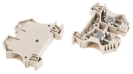 Produktfoto 1 von Weidmüller WDU Anschlussklemmenblock für Durchkontaktierung 1 Braun, 10mm², 1kV Schraubbefestigung ATEX