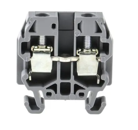 Produktfoto 1 von Entrelec SNA Anschlussklemmenblock DIN-Schiene 1 Grau, 4mm², 500V ac Schraubbefestigung