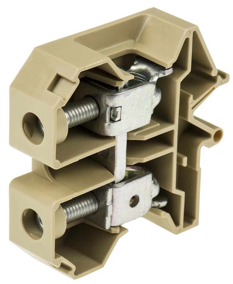 Weidmüller SAK Anschlussklemmenblock für Durchkontaktierung 1 Beige, Gelb, 50 mm², 800 V Schraubbefestigung