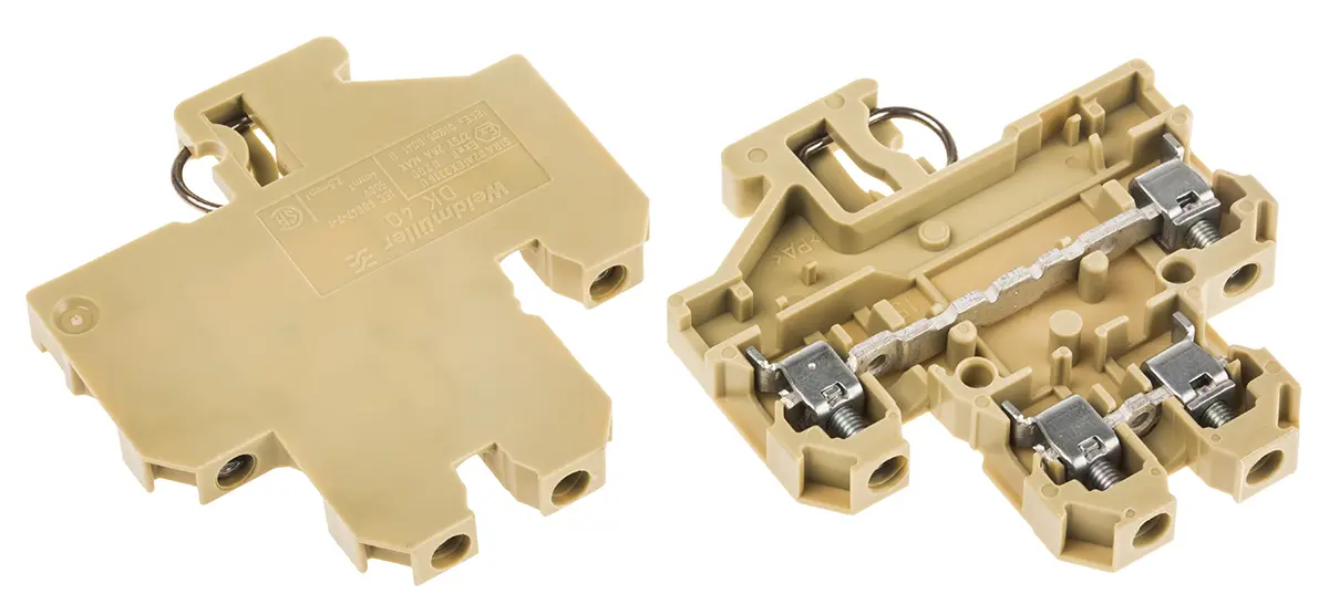 Weidmüller DK Doppelstock Reihenklemmen 2 Braun, 4 mm², 500 V Schraubbefestigung