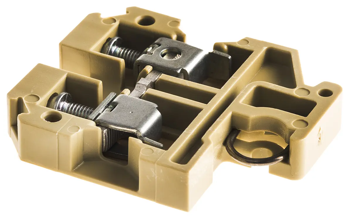 Produktfoto 1 von Weidmüller SAK Modularer Anschlussklemmenblock 1 Braun, 6 mm², 800 V Schraubbefestigung ATEX, IECE
