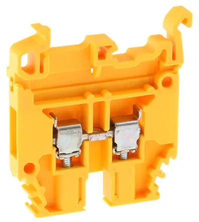 Produktfoto 1 von Entrelec SNA Anschlussklemmenblock DIN-Schiene 1 Gelb, 4mm², 1000V ac Schraubbefestigung