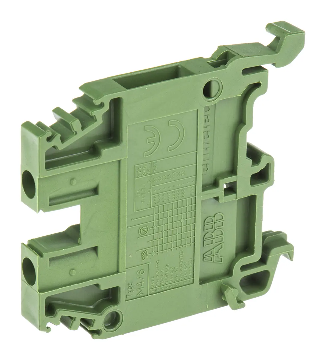 Produktfoto 1 von Entrelec SNA Anschlussklemmenblock DIN-Schiene 1 Grün, 4 mm², 1000 V ac Schraubbefestigung